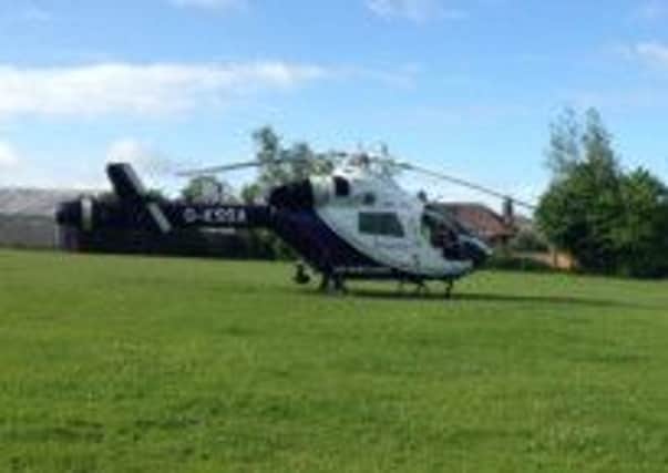 Air ambulance in Wick