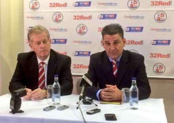 Reds CEO Michael Dunford and manager John Gregory