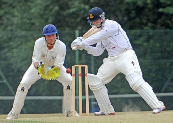 Sussex player Will Beer performed well with both bat and ball, and formed a good partnership with fellow Sussex youngster Ben Shoare (below).