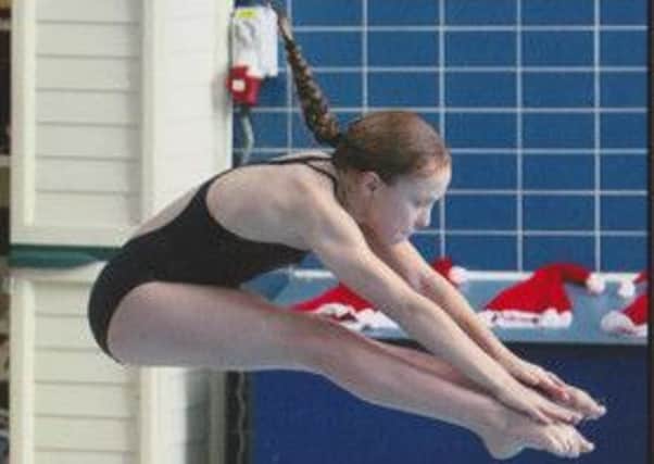 Anna Wilson, Farlington pupil, at the natonal diving competition SUS-140514-123205001
