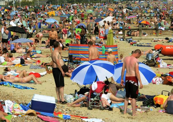 Sun-seekers could be flocking to the area's beaches this weekend    L28729H13