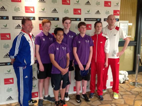 The St Leonards Academy team which competed in the National Schools' Badminton finals
