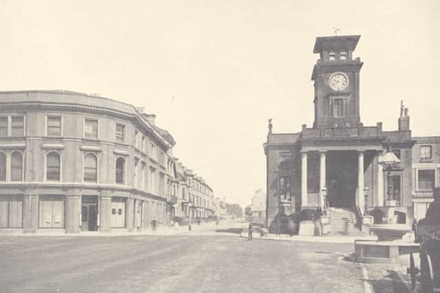 Chapel Road and the Town Hall in the 1880s