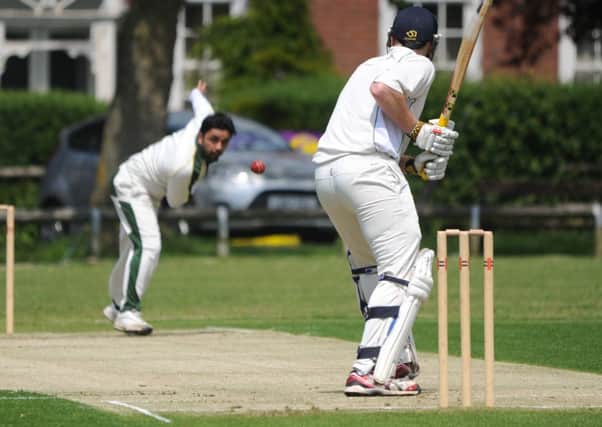 Burgess Hill (batting) v Crawley Eagles.  Imran Mehoob in action.  Pic Steve Robards SUS-140519-154814001
