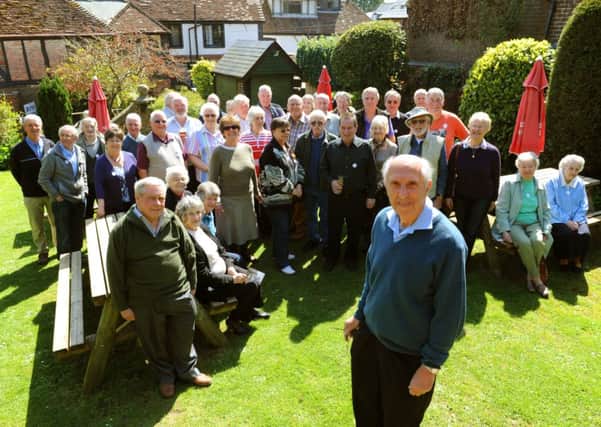 Findon Village School reunion, with organiser Bob Fell in front D14161488a