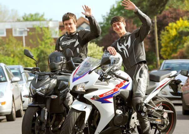 WH 200514  Lawrence Trousdale-Smith and Rich Hulder will be motorcycling from Land's End to Lowestoft for charity