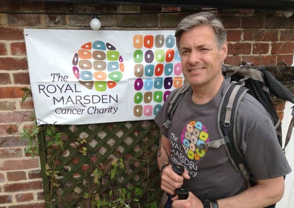 Simon Tauber, who is walking the Spanish  pilgrimage route to Santiago de Compostela to raise money for the Royal Marsden Hospital - photo submitted