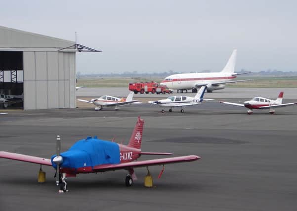 mixed aircraft at Lydd SUS-140521-122752001