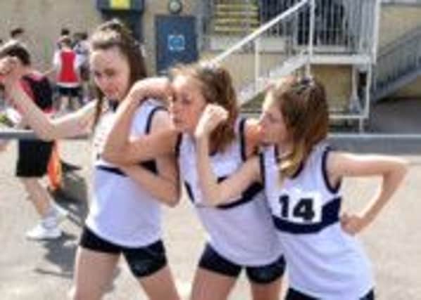 Burgess Hill School for Girls athletics warm up