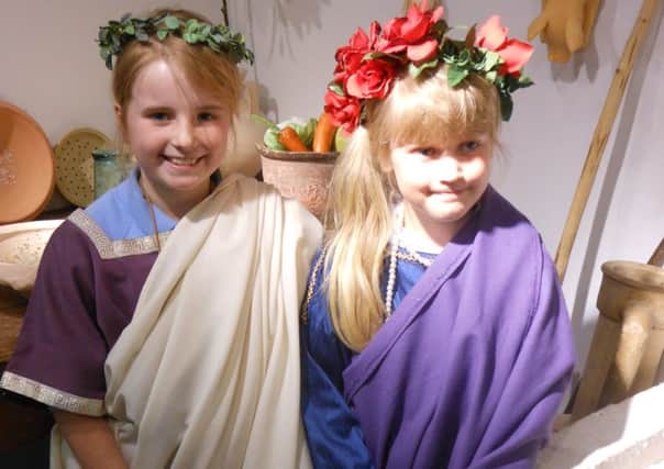 Farlington Prep girls visit Fishbourne Roman palace SUS-140523-101437001