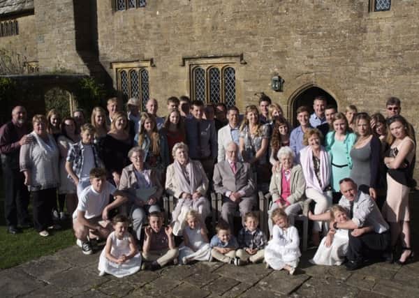 Jan and Lucy Van Driel from Barnhamcelebrating their 60th wedding anniversary with four generations of their family