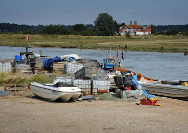 Fishing boats in Rye Harbour. 21/8/13 ENGSUS00120130821161225