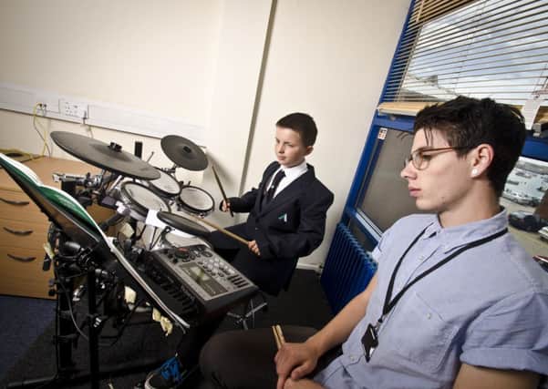 Drumming up support for apprenticeships at Sussex Academy of Music