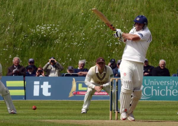 Mike Yardy in action for Sussex against Surrey at Arundel last year