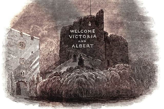 Arundel castle keep was illuminated to welcome Queen Victoria and Prince Albert to the town in December,1846
