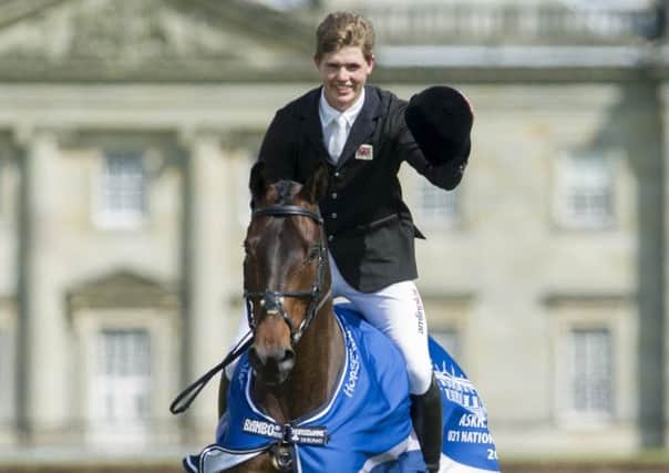 Will Furlong is all smiles at the Askham Bryan EQ Life Houghton International Horse Trials 2014. Picture courtesy Adam Fanthorpe