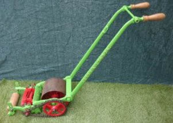 The 100-year-old lawnmower for the fundraising push