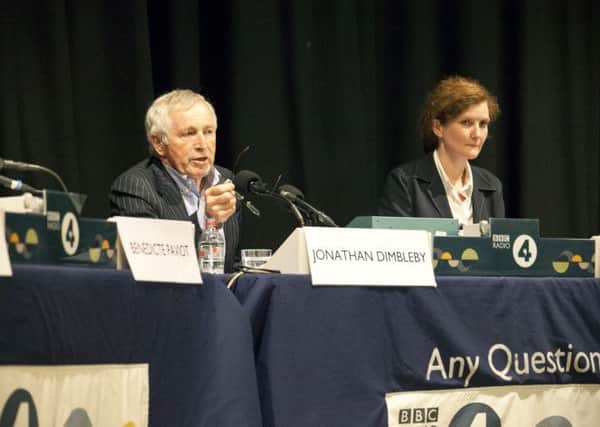 Jonathan dimbleby opens the Any Question? debate