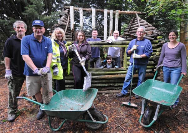 Southern Water Supporting Our Community Day at Ingfield School at Five Oaks near Billingshurst
 - (L-R) the Woodland manager David Spreadbury-Troy with Southern water staff Geoff Loader, Sharon Hughes, Penny Lander, Paul Atkinson, Samantha Fisher, Kevin Buck, Shane Chinnick and Sarah Harrison - picture courtesy of Connors, Brighton