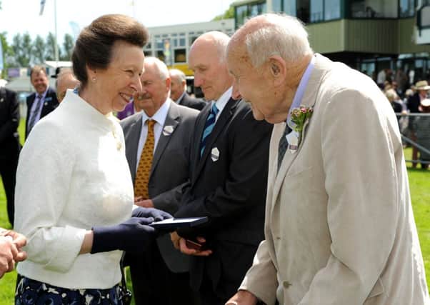 John Blake was presented an award by Princess Anne at the South of England Show