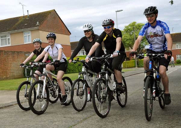 W23616H14 Simon Gregory and his family will tackle the London to Brighton cycle ride on Sunday