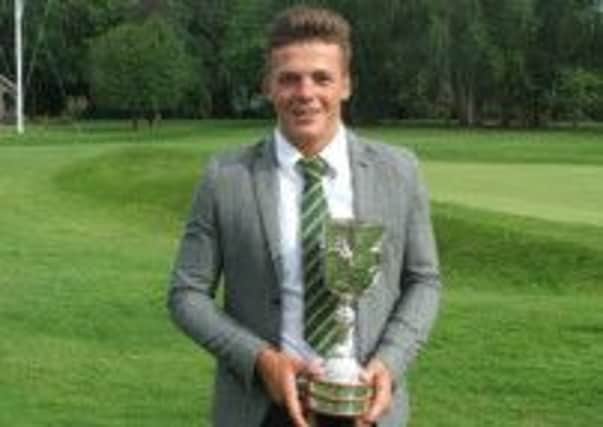 David Wicks, of Sedlescombe Golf Club, with the trophy for winning the Sussex Amateur Championship