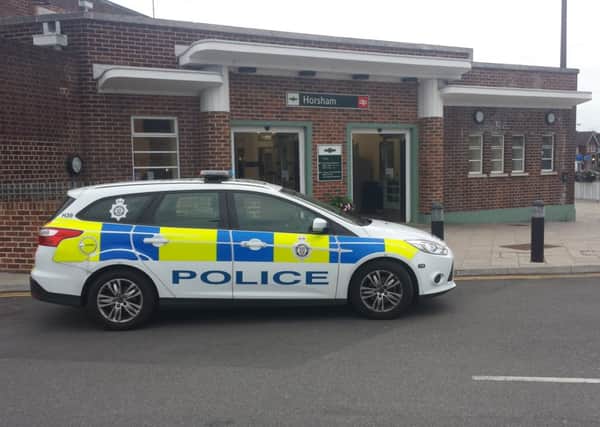 Incident at Horsham Railway Station on Sunday (JJP/Johnston Press).
