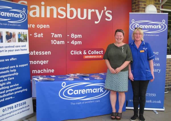 Caremark and Sainsbury's in Pulborough mark Carers Week SUS-140617-105820001