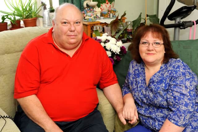 Gordon and Julie Bushell are full time carers for each other. Pic Steve Robards
