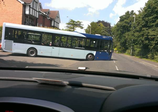 This bus has broken down on Kings Road, Roffey