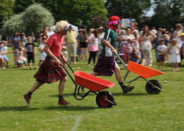 Henfield School fete - The Flying Scotsmen in action. Pic by Mike Beardall, Oakfield Media SUS-140623-103515001