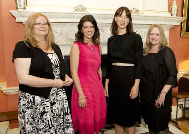 Natalie Gazey, Dr Dawn Harper, Samantha Cameron and Samantha Buck at Downing Street