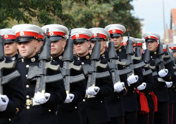 Royal Marines will once again be marching upon Littlehampton                                                                L41272H13