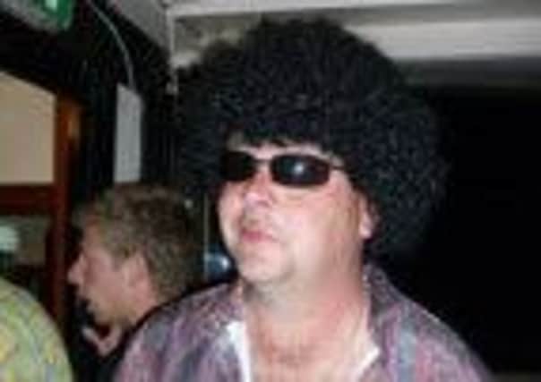 Chris Sgambrook ,amager of the Kings Arms in Billingshurst, on a 70s fundraising night - picture submitted