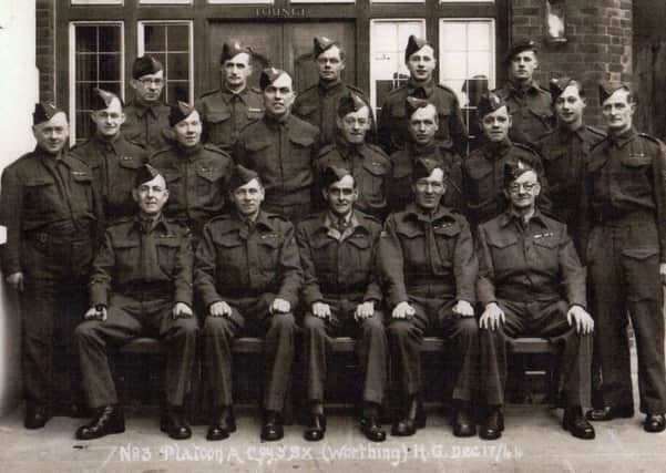 Number 3 Platoon A Company 5th Sussex (Worthing) Home Guard, December 17, 1944