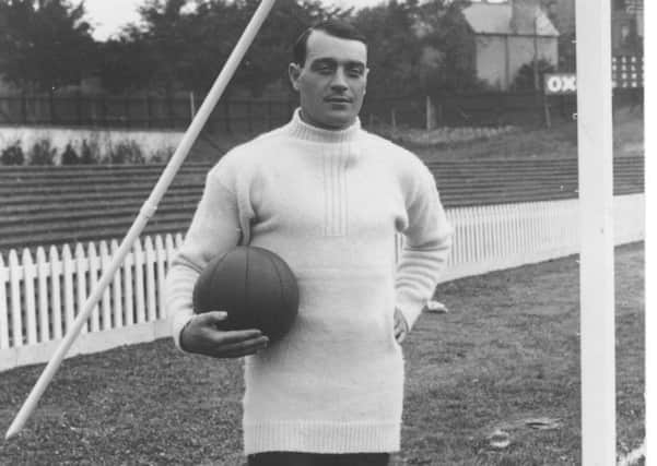 Brighton & Hove Albion player Robert Whiting who joined the Footballers Batallion in the war. Courtesy of BHACHS