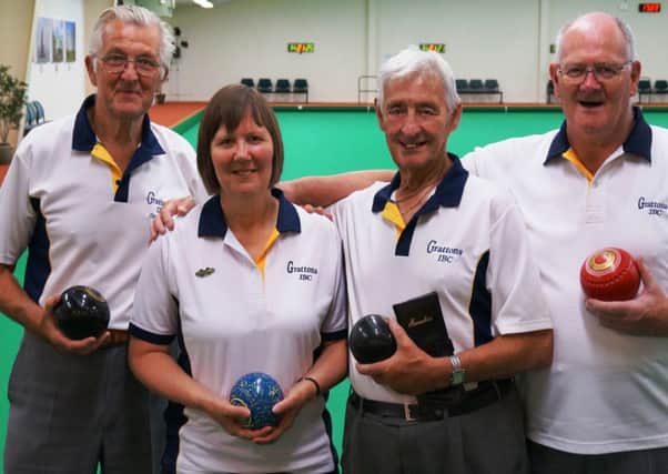 Grattons top rink from left - Clive Keay, Jackie Cousins, Ken Keohane, and Mike Beesley SUS-140630-173445002