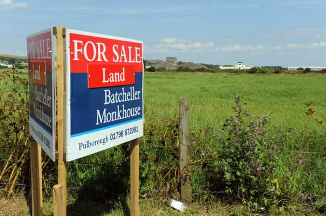 Land for sale between Saltings roundabout and Shoreham airport.