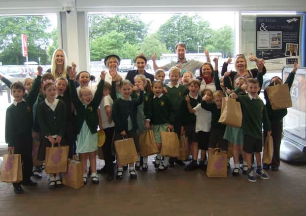 Colgate Primary School attend Tesco's 'Farm to Fork' workshops SUS-140707-104604001