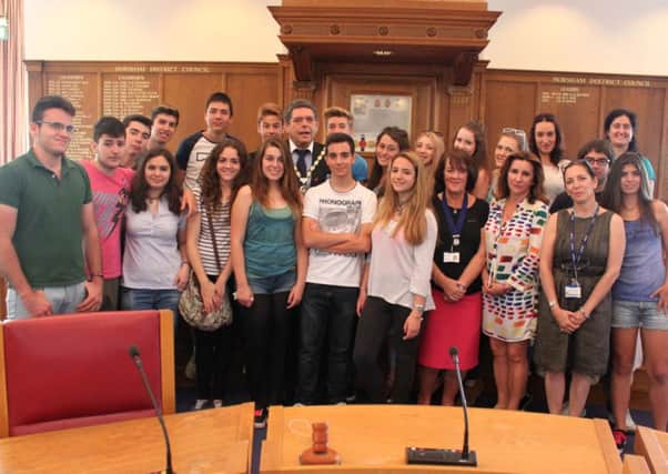 Spanish students welcomed to Collyer's SUS-140707-104615001