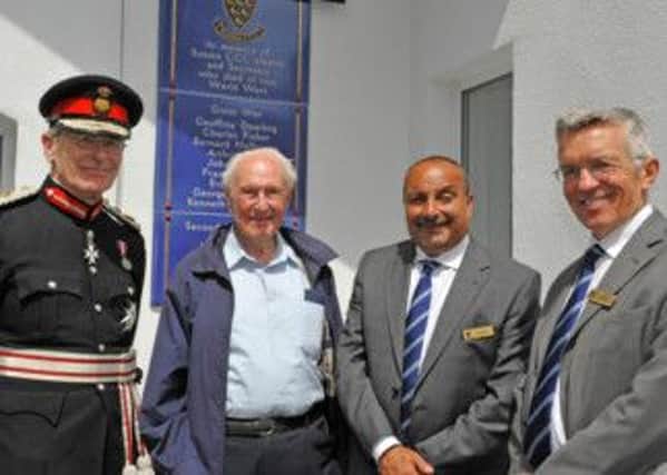 Former Corporal Alf Hunt, Peter Field, Her Majestys Lord Lieutenant of East Sussex, Zac Toumazi and Jim May