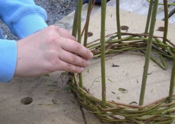 Learn to make a willow trellis in one of the workshops offered this July at Arundel Wetland Centre SUS-140807-113159001