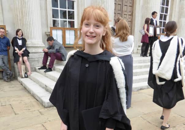 Hannah Bower at her graduation on June 28