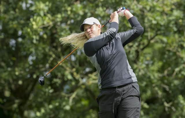 Chelsea Masters in action at the English Women's Mid-Amateur Championship. Picture courtesy Leaderboard Photography