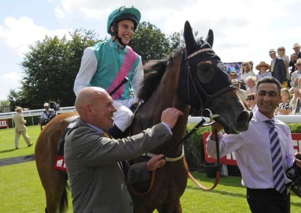 William Buick and Winsili after winning the Markel Insurance Nassau Stakes last year  Picture by Malcolm Wells