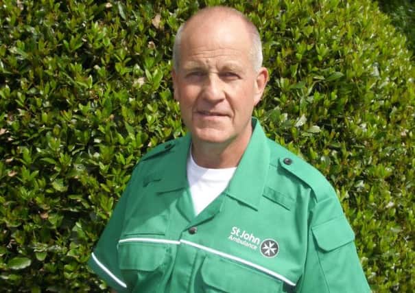Horsham St John Ambulance volunteer John Walters, who is doing the Superhero Skydive for the charity - submitted SUS-140907-115826001
