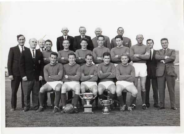 The Bexhill Town Athletic league-winning team of 1966/67 with manager Don Pellett far right