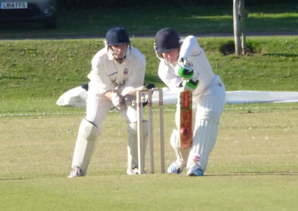 Hastings Priory ace Leo Cammish batting for the Sussex Development XI against Bexhill on Sunday. Picture by Simon Newstead (SUS-140607-210530002)