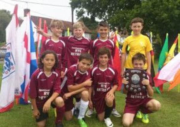 Albion in the Community football tournament winners Portugal (Playden Primary School)