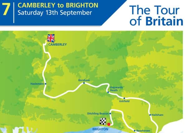 Tour of Britain map